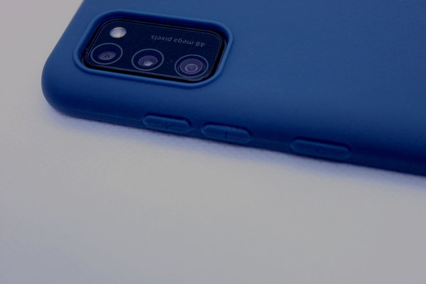 Samsung A41 geeignete Hülle Soft Case Back Cover dunkelblau