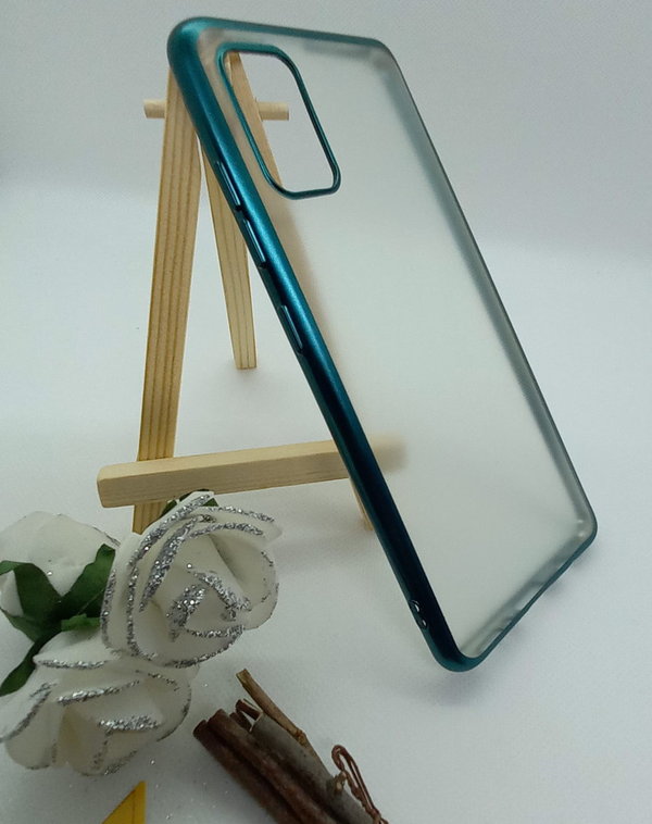Handyhülle für Samsung A51 geeignet Silikon Case Back Cover Hülle matt grün
