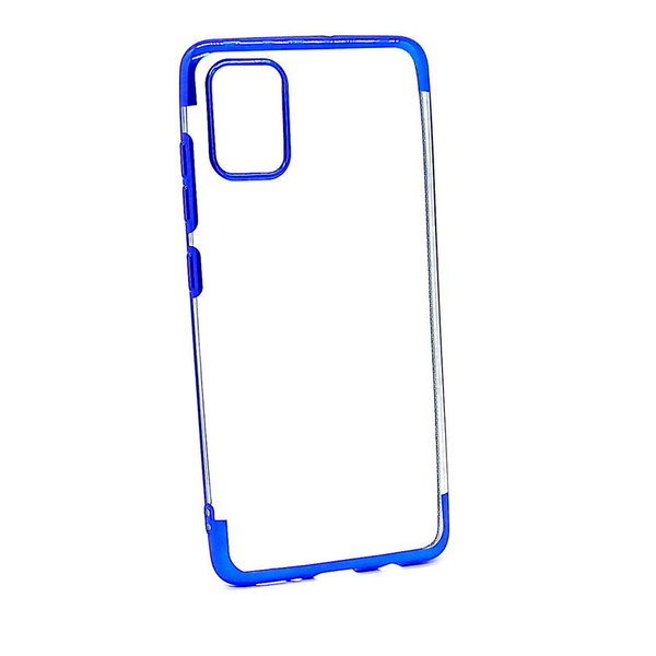 Handyhülle für Samsung A51 geeignet Silikon Case Back Cover Hülle klar blau