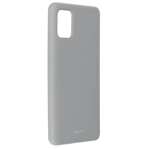 Handyhülle für Samsung A51 geeignet ROAR Colorful Jelly Case grau