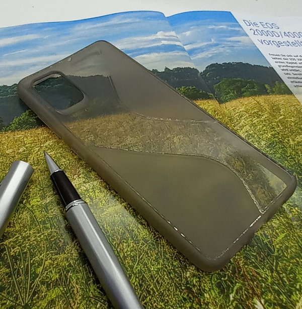 Handyhülle für Samsung A51 geeignet Back Cover gemustert grau