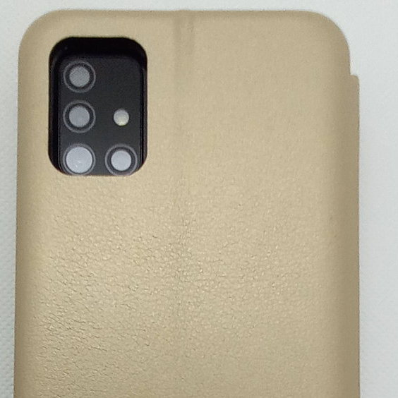 Handytasche für Samsung A51 geeignet Smart Diva Case goldfarben
