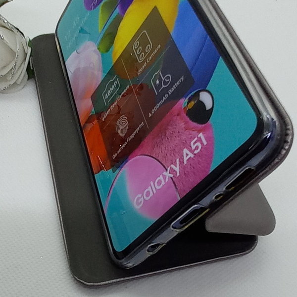 Handytasche für Samsung A51 geeignet Smart Diva Case in grau
