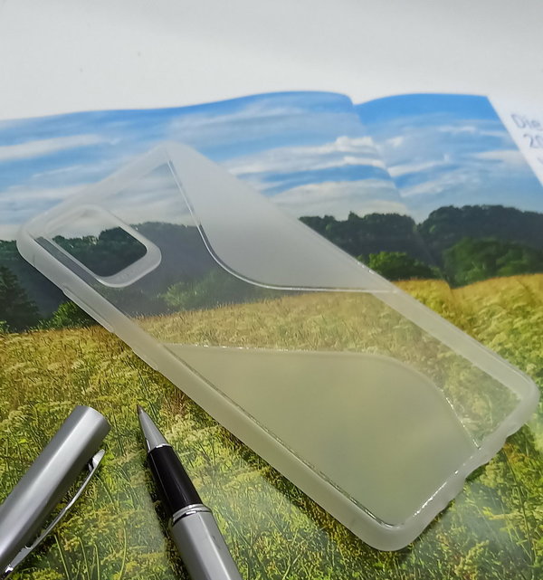 Handyhülle für Samsung A51 geeignet Back Cover gemustert transparent