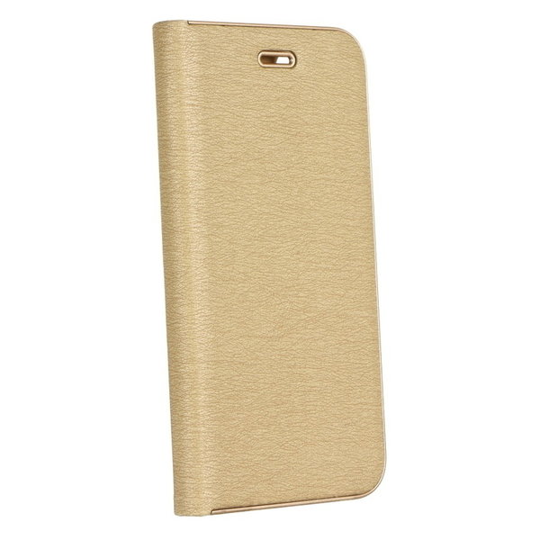 Handytasche für Samsung A51 geeignet Luna Book Gold goldfarben