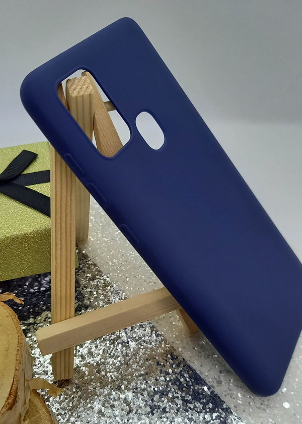 Samsung A21s geeignete Hülle Soft Case Back Cover dunkelblau