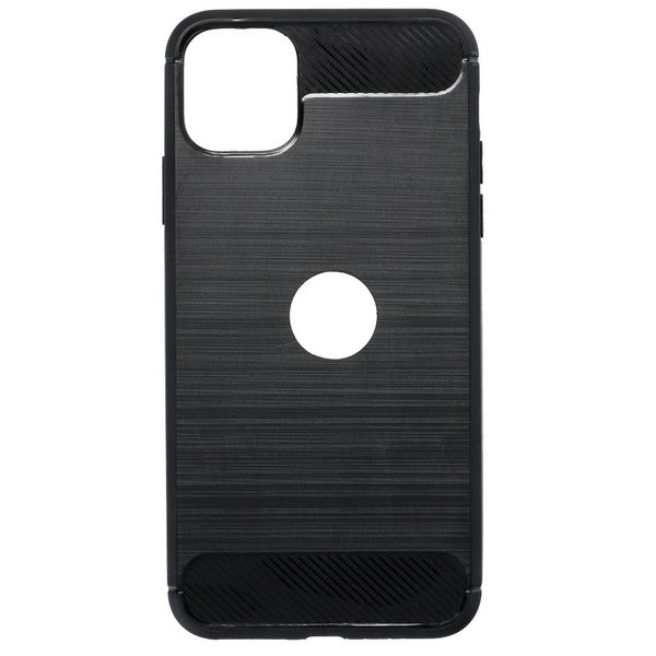 Hülle für iPhone 11 geeignet Silikon Case Carbon Muster schwarz