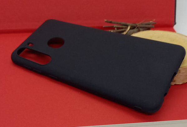 Samsung A21 geeignete Hülle Soft Case Back Cover schwarz