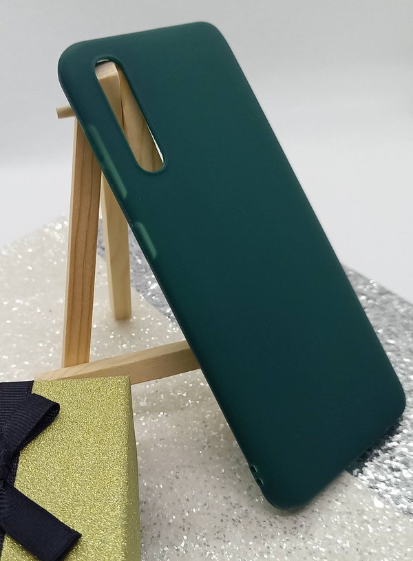 Handyhülle Samsung A50 geeignet Soft Case Back Cover dunkelgrün