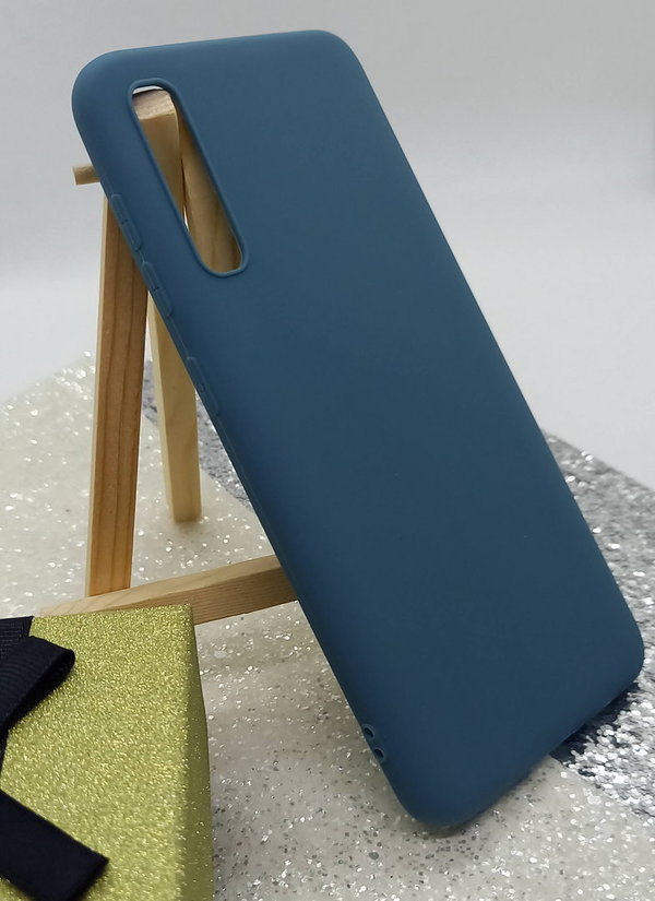 Handyhülle Samsung A50 geeignet Soft Case Back Cover graublau
