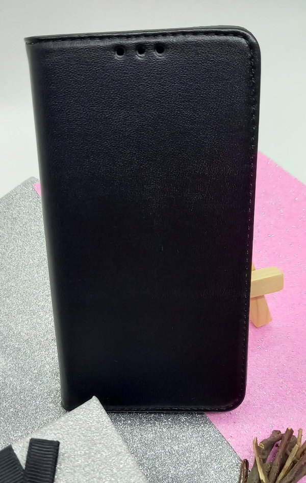 Handytasche für Samsung A40 geeignet Smart Book Klassik schwarz