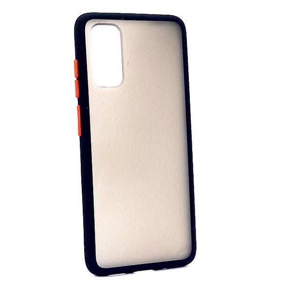 Handyhülle Samsung S20 geeignet Back Cover Hard Case schwarz orange