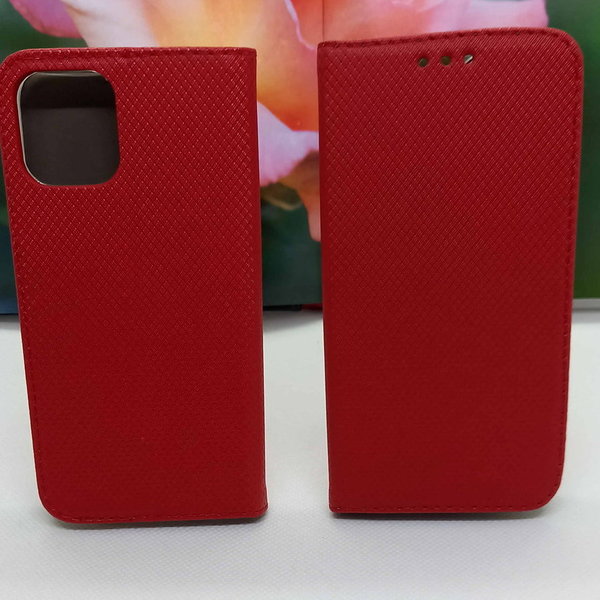 Handytasche geriffelt rot passend für iPhone 12 Mini