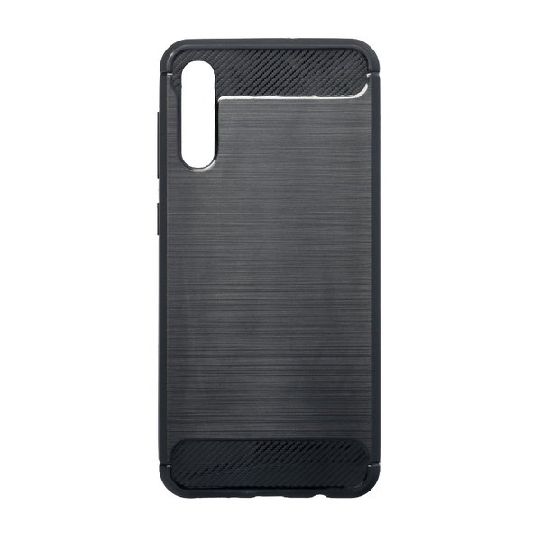 Handyhülle Samsung A50 geeignet Silikon Case mit Carbon Muster schwarz
