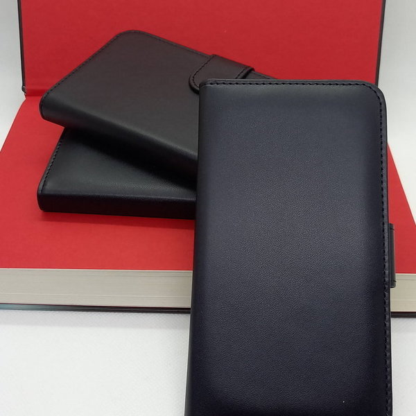 Handytasche Samsung A71 geeignet aus Kunstleder Bookstyle schwarz
