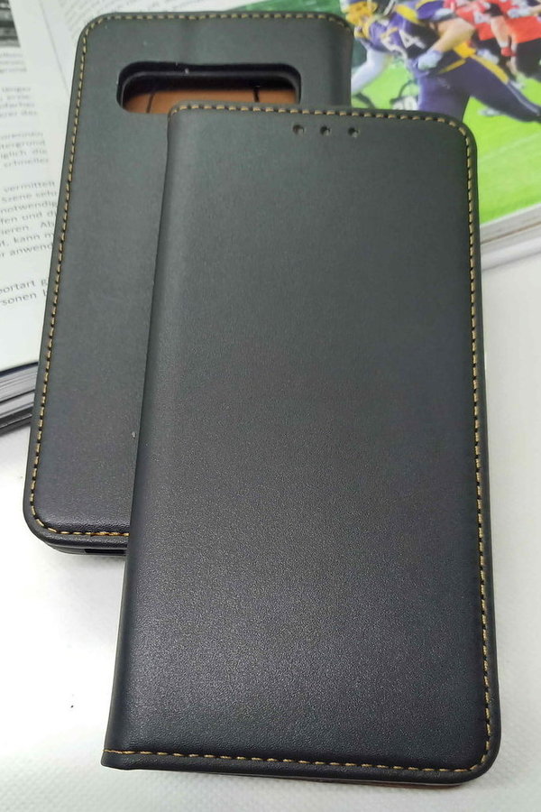 Handytasche für Samsung S10 geeignet Genuine Leather schwarz
