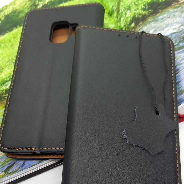 Handytasche Samsung S9 geeignet Genuine Leather schwarz
