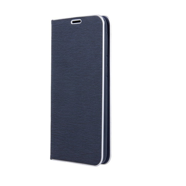 Handytasche Luna Book Silver Navy Blue passend für Huawei P Smart Pro