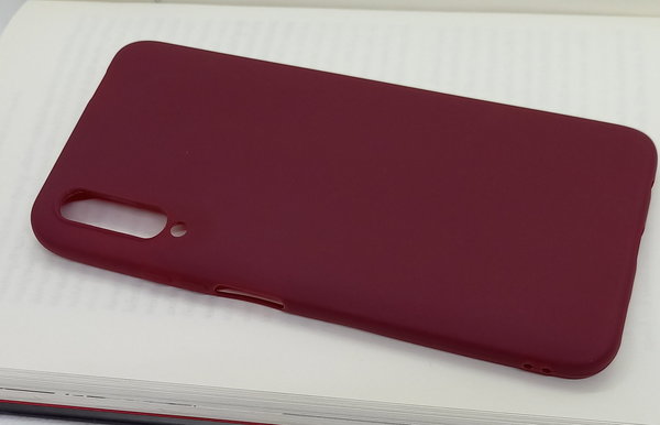 Handyhülle Soft Case Back Cover passend für Huawei P Smart Pro Burgund