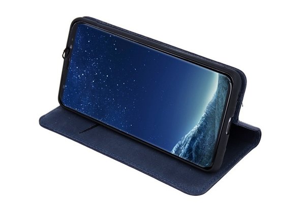 Handytasche Huawei P40 Pro geeignet aus Genuine Leather in Navy Blue