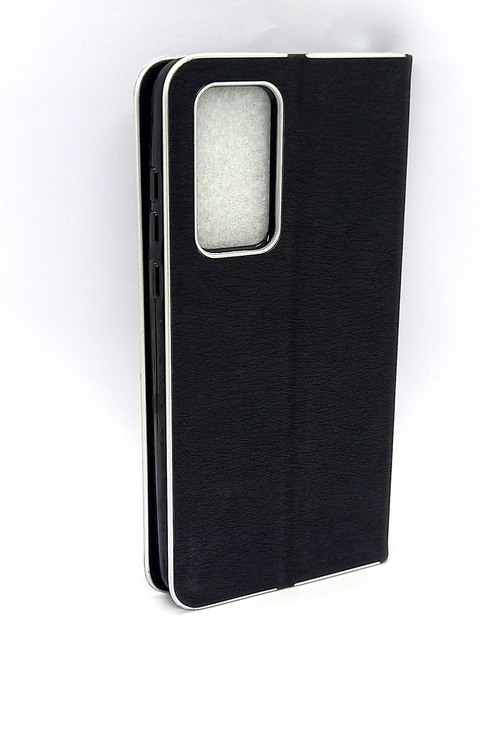 Handytasche Luna Book Silver schwarz passend für Huawei P40 Pro