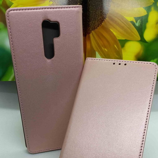 Xiaomi Redmi 9 geeignete Handytasche im Klassik Stil rosa