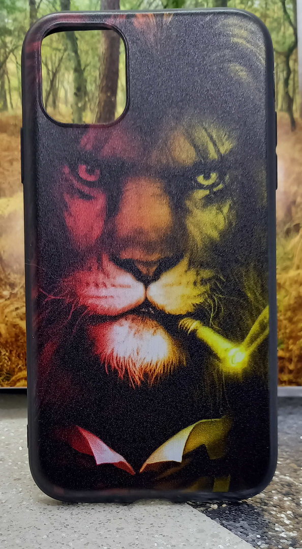 iPhone 11 geeignete Hülle Back Cover Silikon Case Motivhülle Lion