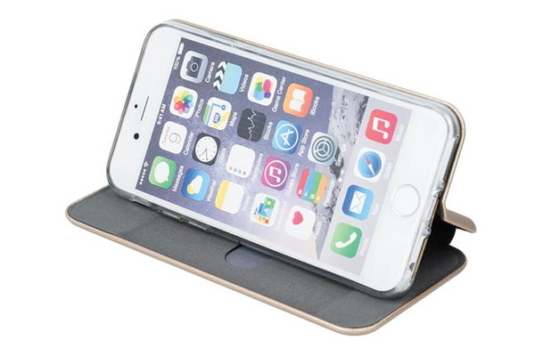 Handytasche iPhone 12 geeignet Smart Diva Case goldfarben