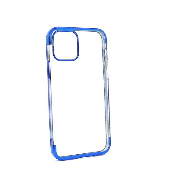 Silikon Case Back Cover Hülle für iPhone 12 klar blau