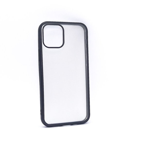 Silikon Case Back Cover Hülle für iPhone 12 matt schwarz