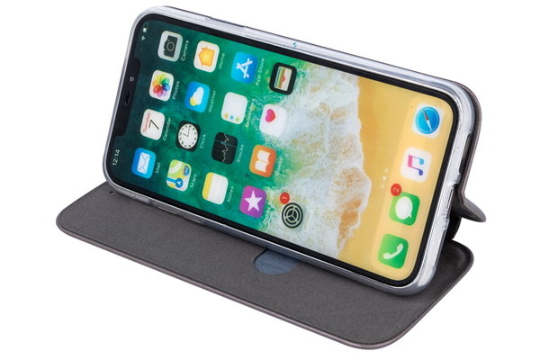 Handytasche iPhone 12 Pro Max kompatibel Smart Diva grau