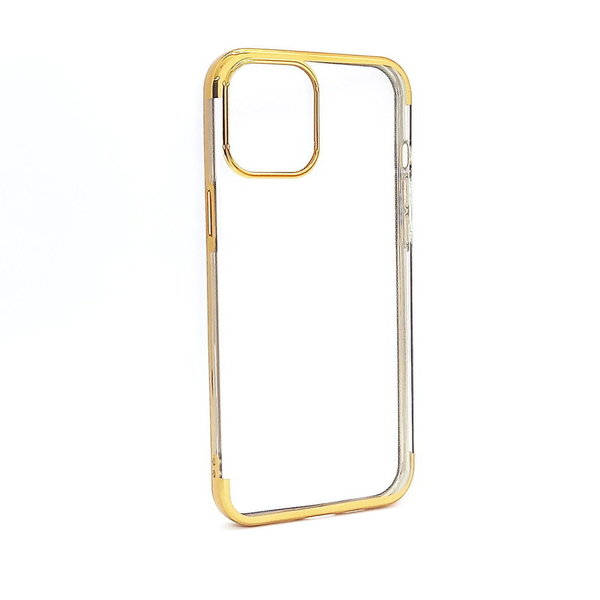 iPhone 12 Pro Max geeignete Hülle Silikon Case Back Cover klar goldfarben