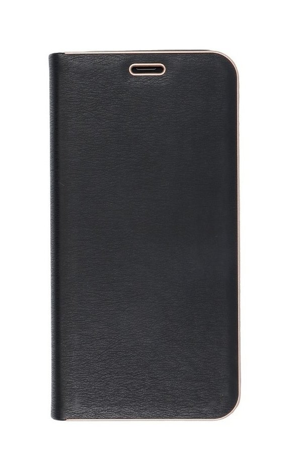 Handytasche Luna Book Gold schwarz passend für Huawei P Smart 2019