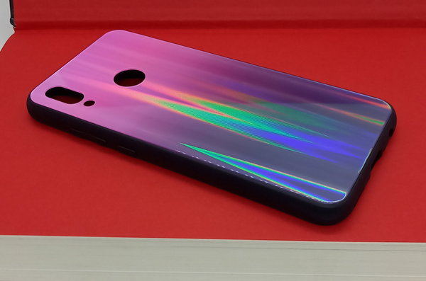Hülle Back Cover passend für Huawei P Smart 2019 mit Magic Glas Polareffekt pink