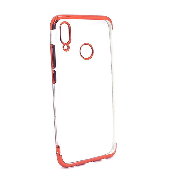 Silikon Case Back Cover Hülle für Huawei P Smart 2019 klar rot