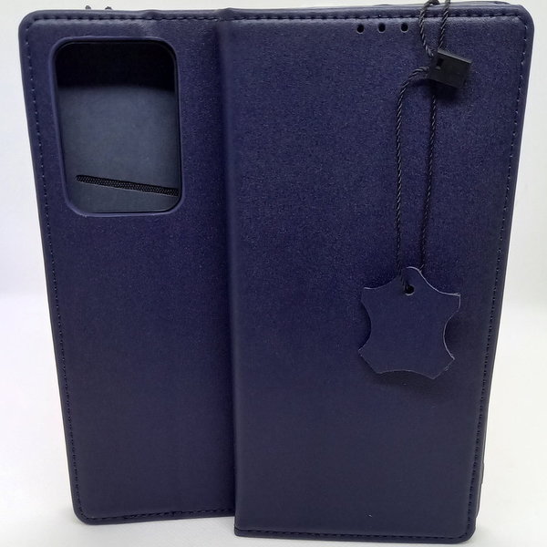 Handytasche Samsung S20 Ultra kompatibel Genuine Leather Navy Blue