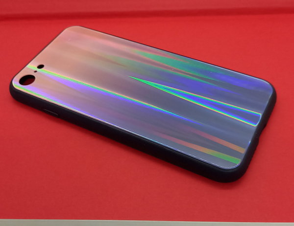 iPhone 7 geeignete Hülle Back Cover mit Magic Glas Polareffekt braun