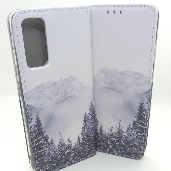 Handytasche Book Case Winter Mountain passend für Samsung S20 FE