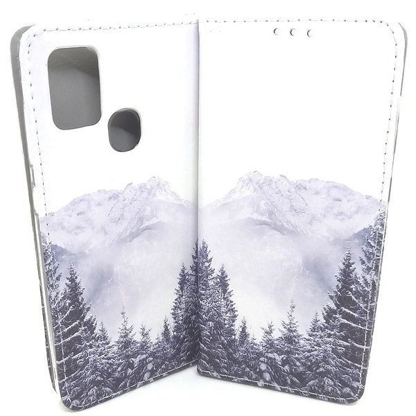 Handytasche Book Case Winter Mountain passend für Samsung A21s