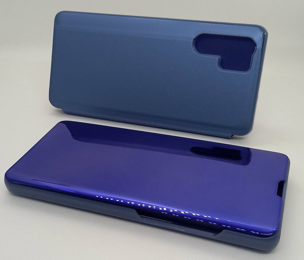 Huawei P30 Pro geeignete Hülle Spiegel Clear View Case in blau