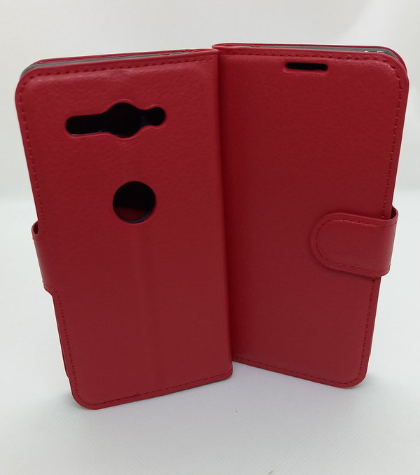 Handytasche Book Case passend für Sony Xperia XZ2 Compact rot