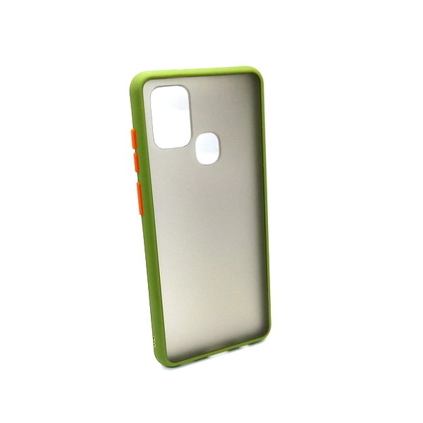 Samsung A21s geeignete Hülle Back Cover Hard Case grün orange