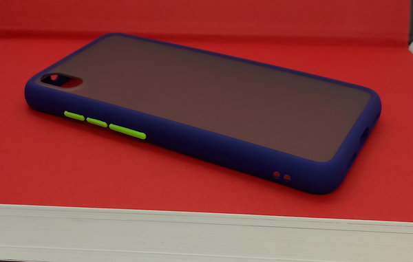 Xiaomi Redmi 7A geeignete Hülle Back Cover Hard Case blau grün