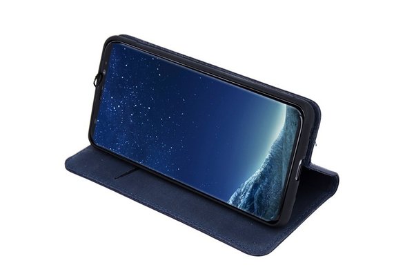 Handytasche für Samsung S20 FE geeignet aus Genuine Leather Navy Blue