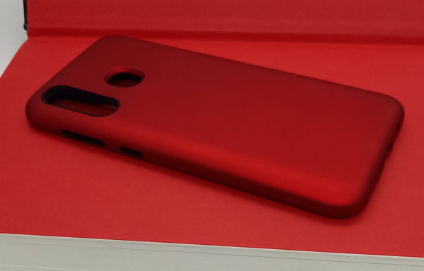 Handyhülle für Samsung A30 geeignet Back Cover Hard Case rot