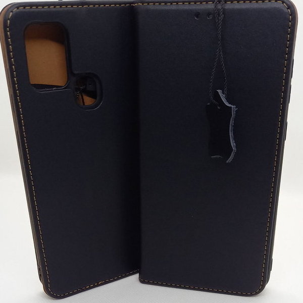 Handytasche Samsung A21s geeignet aus Genuine Leather schwarz