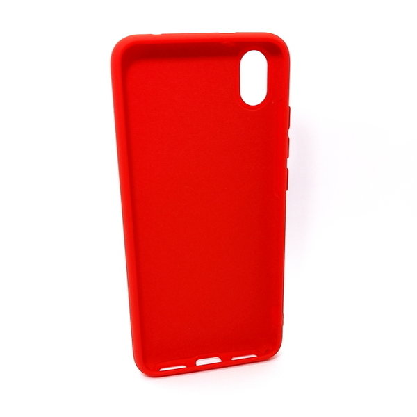 Xiaomi Redmi 7A geeignete Hülle Silikon Case mit Soft Inlay rot