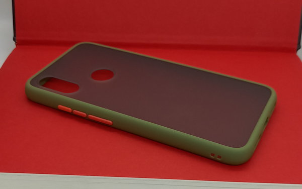 Xiaomi Redmi 7 geeignete Hülle Back Cover Hard Case grün orange