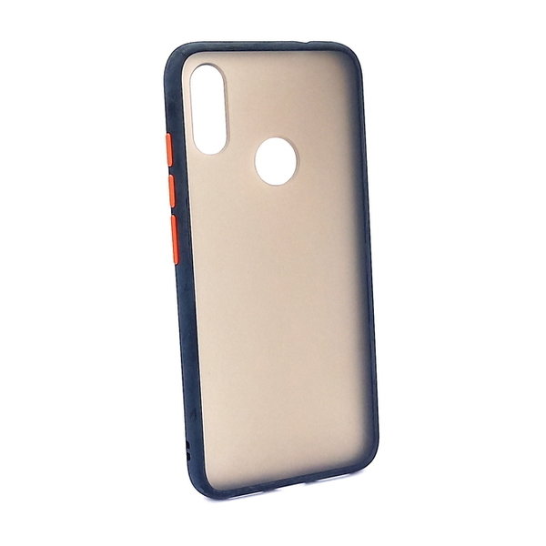 Xiaomi Redmi Note 7 geeignete Hülle Back Cover Hard Case schwarz orange