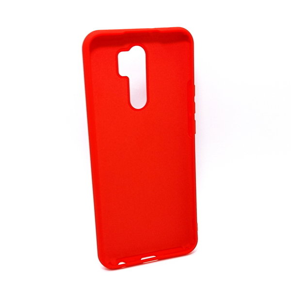 Xiaomi Redmi 9 geeignete Hülle Silikon Case mit Soft Inlay rot